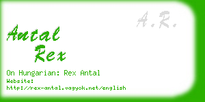 antal rex business card